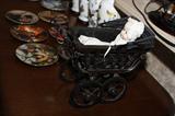 childs English pram with Madame Alexander baby doll