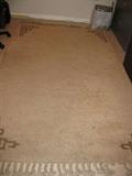 63" X 97" wool rug from Morocco