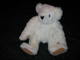 White 15" plain Vermont Teddy Bear