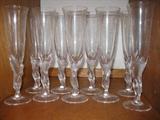House of Faberge - 9 large kissing dove champagne flutes