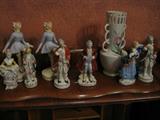 group of Occupied Japan sculptures