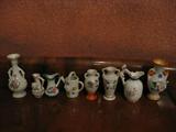 group of small Occupied Japan vases