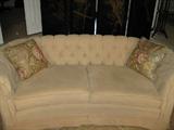 one of two Ethan Allen love seats