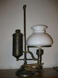Student lamp circa 1920 electrified