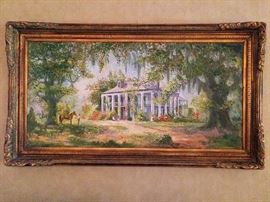 Gorgeous New Orleans Estate Oil Painting by Edmund Blouin