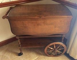 Vintage Rolling Beverage / Tea Cart