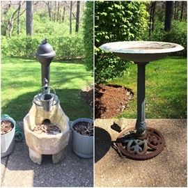Outdoor Fountain, Birdbath