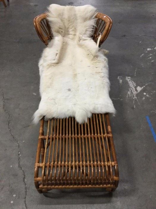 Lot 277: Gorgeous Scandinavian reindeer hide in good cond - chair not included
