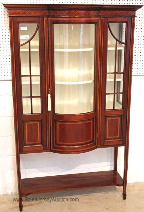 Solid Mahogany Inlaid China by "Victoria Antiques & Fine Reproductions" 