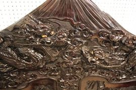  — O R N A T E  —

ANTIQUE Solid Hard Wood Hand Carved and Ornate Asian Lift Seat Hall Bench

approximately 51"h x 58"w x 24"d 