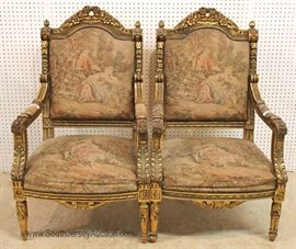  — B E A U T I F U L —

ANTIQUE French 5 Piece Carved Gold Gilt Parlor Set 
