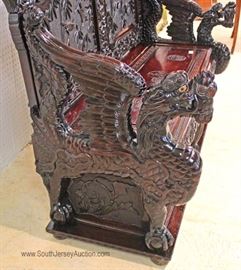  — O R N A T E  —

ANTIQUE Solid Hard Wood Hand Carved and Ornate Asian Lift Seat Hall Bench

approximately 51"h x 58"w x 24"d 
