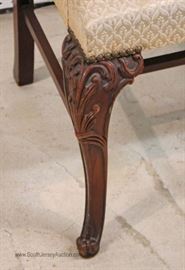 BEAUTIFUL – 10 Piece Burl Mahogany Highly Carved & Ornate Swan Bedroom Set with Full Size Bed with Rails 