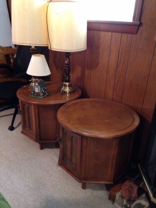 #43 (2) octangle end tables w. drawers $75 each
- one is still available -