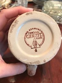 Stein Mug Orginal Gerzit Gerz West Germany "4" Vintage Stein Mug