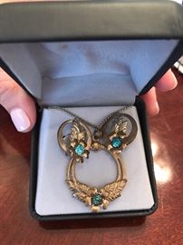 Antique set of costume jewelry