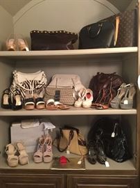 designer shoes and hand bags