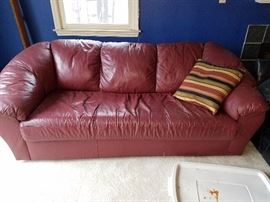 3 PC LEATHER SOFA SET
