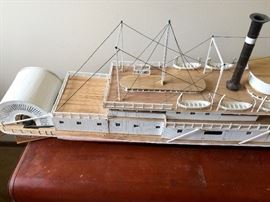 9 incredible handmade model boats including military ships for sale 
3-4 weeks worth of work on each boat/ship, a few took 3 months each to build.
Several have motors, incredible detail. MUST SEE THESE IN PERSON! VERY NEAT!