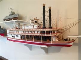 9 incredible handmade model boats including military ships for sale 
3-4 weeks worth of work on each boat/ship, a few took 3 months each to build.
Several have motors, incredible detail. MUST SEE THESE IN PERSON! VERY NEAT!