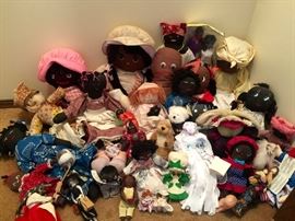 Black doll collection. What a collection! All cloth