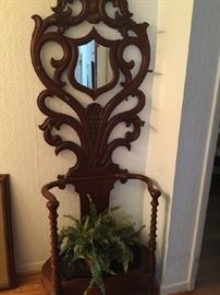 Antique Hall Tree
