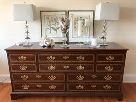 10 Drawer Chest by Drexel 6ft W x 19in D