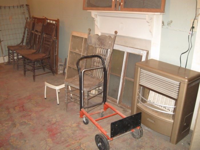 More chairs and gas stove