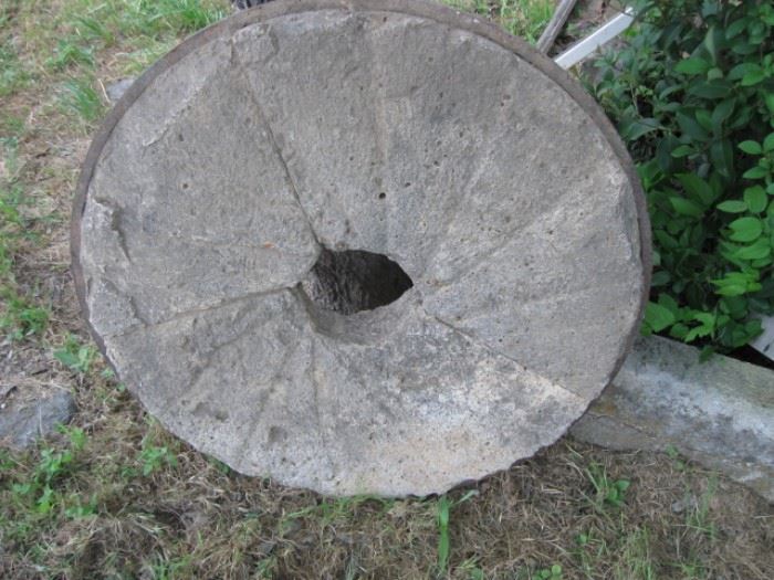 Small grist mill stone