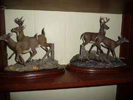 DANBURY MINT DEER FIGURINES