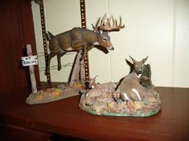 DANBURY MINT DEER FIGURINES
