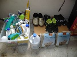 CLEANING SUPPLIES, SHOES