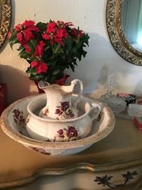 Floral Vintage Bowls and Pitchers