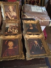 Gilt Framed Vintage Portraits