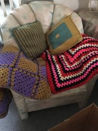 Pillows & Crocheted Blankets/Throws