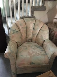 Floral Upholstered Chair