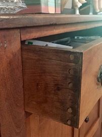 Antique cabinet with pegged drawer still in fantastic condition!