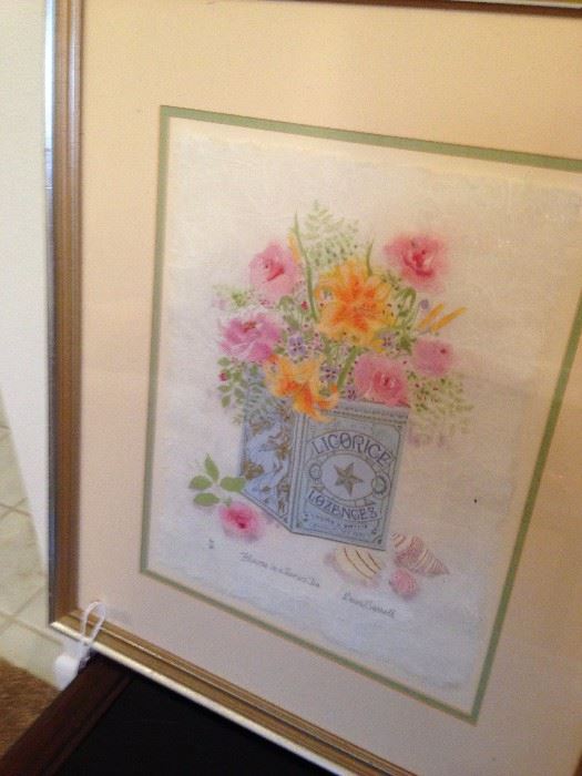 framed floral art1 A