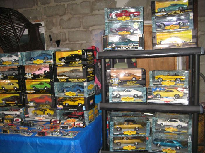 look what we found while unpacking! many many die-cast cars