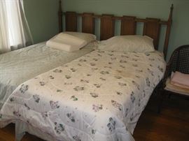 King size headboard with twin mattress sets