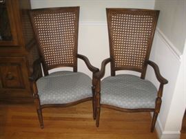 Can back pair of side chairs