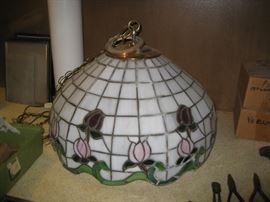 Stain glass hanging light