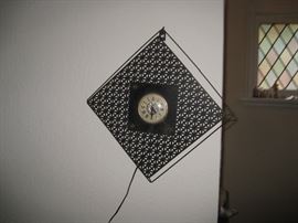 50's awesome wall clock works!!!