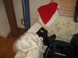 Santa items - wig/beard/hat/boots