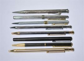 Lot 131: Eight fine pens, including Mont Blanc, Neri, Colibri, Christian Dior and Aurora
