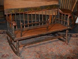 19th C. stenciled Mammy rocker
