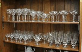 Collection of crystal stemware (72 pieces)