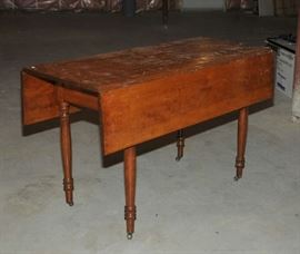 Sheraton birch drop leaf table