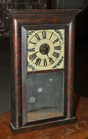 Empire mirror clock, E.C. Brewster