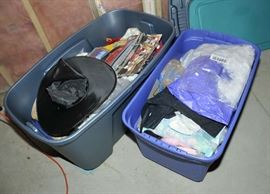 Two tubs: vintage clothing and costumes